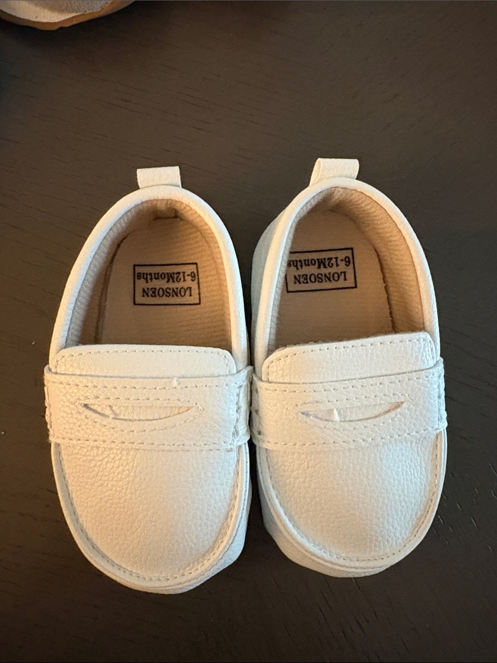 Lonsoen White Kids Slip-On Loafers